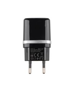 Зарядное устройство Hoco C12 + кабель micro-USB 2USB 2.4A TST Черный (Black)