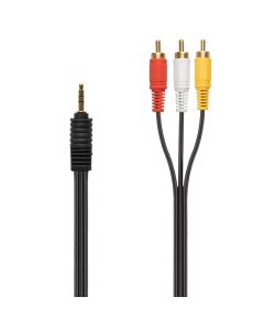 Аудио переходник Jack 3,5 — 3 RCA (тюльпаны)