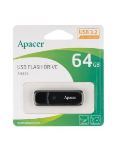 Apacer AH355 USB 3.0 64Gb Чорна (Black)