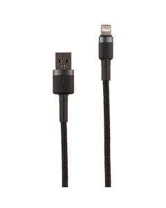 USB кабель Baseus Cafule Lightning 2.4A 1м Чорний (Black)