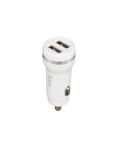Автомобільний зарядний пристрій Hoco Z27 Staunch 2USB/2.4A + кабель Micro-USB Білий (White)
