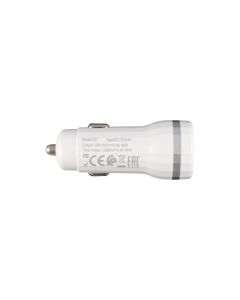 Автомобільний зарядний пристрій Hoco Z27 Staunch 2USB/2.4A + кабель Micro-USB Білий (White)