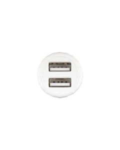 Автомобільний зарядний пристрій Hoco Z27 Staunch 2USB/2.4A + кабель Micro-USB Білий (White)