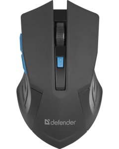 Миша бездротова Defender Accura MM-275 Чорна (Black)