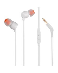 Наушники с микрофоном JBL T110 (JBLT110BLK) Белые (White)