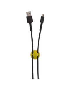 USB кабель Pixus Soft Micro-USB 2.1A Чорний (Black)