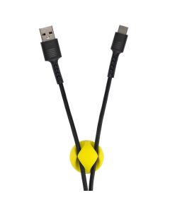 USB кабель Pixus Soft Чорний (Black) Type-C 2.1A Чорний (Black)