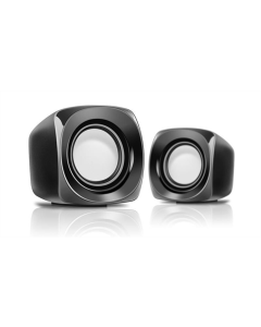 Колонки мультимедийные 2.0 REAL-EL S-20 Черные (Black)
