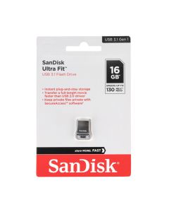 USB Флеш SanDisk Ultra Fit USB 3.1 16Gb Чорна (Black)