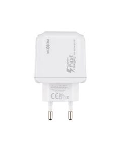 Зарядний пристрій Moxom KH-67Y QC 3.0 + кабель micro USB Білий (White)