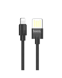 USB кабель Hoco U55 Outstanding Fast Charger 2.4A Lightning Чорний (Black)