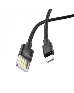 USB кабель Hoco U55 Outstanding Fast Charger 2.4A Lightning Чорний (Black)