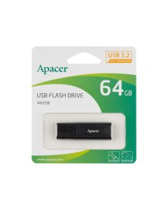 USB флешка Apacer AH25B USB 3.1 64Гб Чёрная (Black)