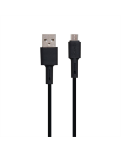 USB кабель Borofone BX31 Silicone Micro-USB Чорний (Black)
