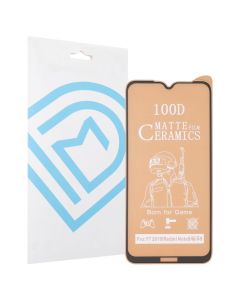 Защитное стекло для Xiaomi Redmi Note 8 DM Ceramics Matte 3D Черное (Black)