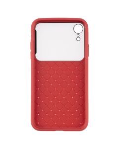 Чохол накладка для iPhone XR Baseus Glass & Weaving Червона (Red)