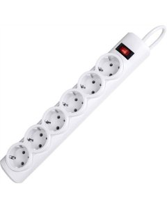 Мережевий фільтр Defender DFS 153 6 роз (3м) Білий (White)