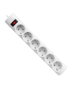 Мережевий фільтр Defender DFS 153 6 роз (3м) Білий (White)