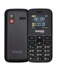 Мобільний телефон Sigma Comfort 50 HIT Black-Grey