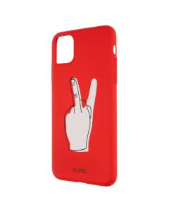 Чохол накладка для iPhone 11 Pro Max Pump Tender V for Middle Finger Червона (Red)