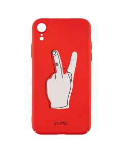 Чохол накладка для iPhone XR Pump V for Middle Finger Червона (Red)