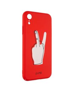Чохол накладка для iPhone XR Pump V for Middle Finger Червона (Red)