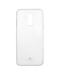 Чехол накладка для Samsung A6 Plus Goospery TR Jelli Прозрачный (Transparent)