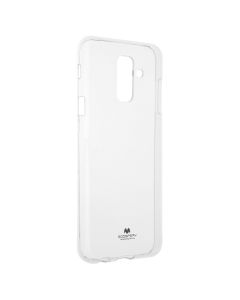 Чехол накладка для Samsung A6 Plus Goospery TR Jelli Прозрачный (Transparent)