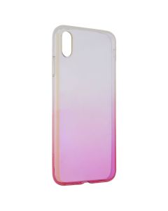 Чохол накладка для iPhone XS MAX Baseus Glow TR Рожева (Pink)