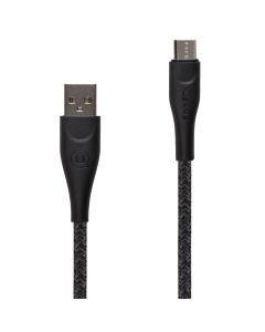 USB кабель Usams U41 Braided 2A 1м Micro-USB Чорний (Black)