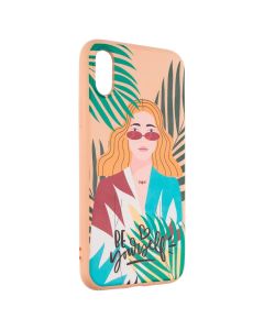 Чехол-накладка для iPhone X/Xs WAVE Girl Go Wild Розовый (Pink Sand)