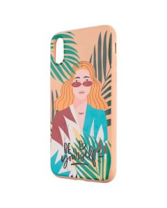 Чехол-накладка для iPhone X/Xs WAVE Girl Go Wild Розовый (Pink Sand)