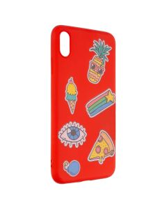 Чехол накладка для iPhone Xs Max WAVE Color Style Арбуз Красный (Red)