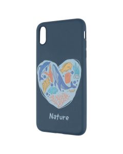 Чехол-накладка для iPhone Xs Max WAVE Подводный мир Синий (Темно-синий)