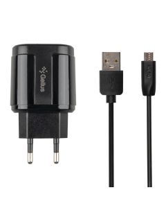 Зарядний пристрій Gelius Pro Avangard 2USB 2.4A + Micro-USB Чорний (Black)