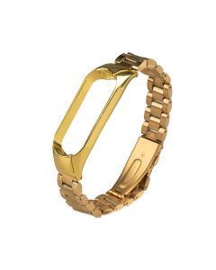 Ремінець для годинника Xiaomi Mi Band 5/6 Stainless Stell Золотий (Gold)