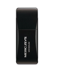 Wi-Fi адаптер Mercusys MW300UM Чорний (Black)