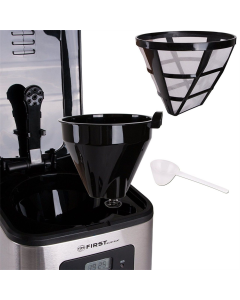 Кавоварка крапельна First FA-5459-4 Срібна Чорна (Silver Black)