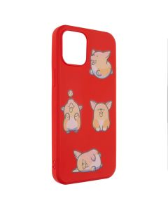 Чохол накладка для iPhone 12 Pro Max WAVE Fancy Коргі Червона (Red)