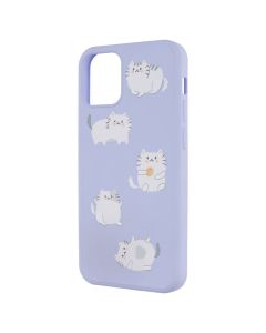 Чохол накладка для iPhone 12 Mini WAVE Fancy Кошеня Фіолетова (Lilac)