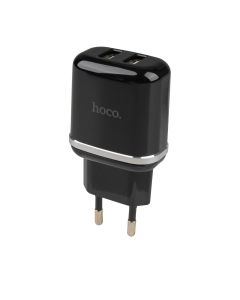 Зарядное устройство Hoco N4 Aspiring Double 2.4A 12W Черный (Black)