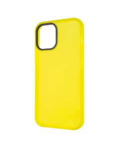 Чохол накладка для iPhone 12 Pro Max Neon TPU Case Жовта (Lemon)