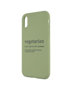 Чохол накладка для iPhone XR Pump SM Vegetarian Wiki Зелена (Green)