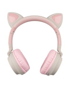 Беспроводные полноразмерные наушники Hoco W27 Cat Ear Серые (Grey)