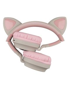 Беспроводные полноразмерные наушники Hoco W27 Cat Ear Серые (Grey)