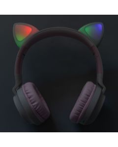 Беспроводные полноразмерные наушники Hoco W27 Cat Ear Серые (Grey)