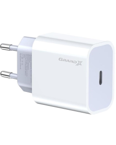 Зарядний пристрій Grand-X CH-770 20W PD 3.0 USB-C для Apple iPhone и Android QC4.0,FC