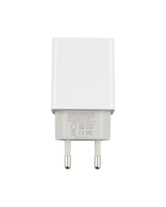Зарядний пристрій XO L65 2.4A/2 USB + кабель Micro-USB Білий (White)