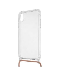 Чехол накладка для iPhone XR ROPE Clear Розовый (Pink Sand)