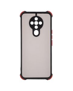 Чехол накладка для TECNO Spark 6 Shock Matte Черный (Black)